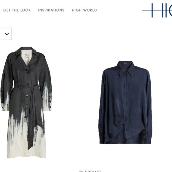 HIGH Black Pinstripe Embellished Stretch Coat Dress 10 $800 - Picture 7 of 8